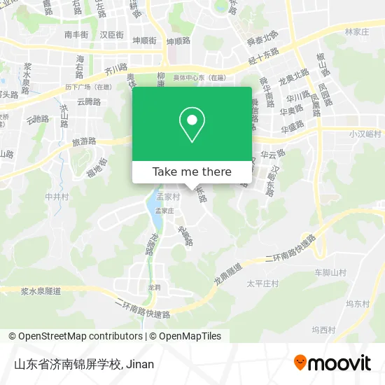 山东省济南锦屏学校 map