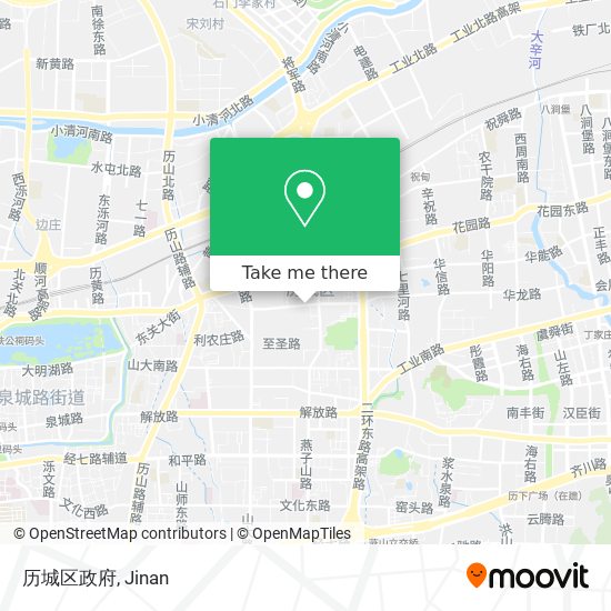 历城区政府 map