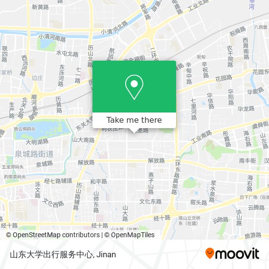 山东大学出行服务中心 map