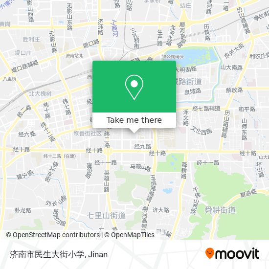 济南市民生大街小学 map