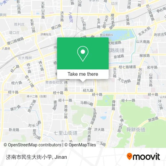 济南市民生大街小学 map