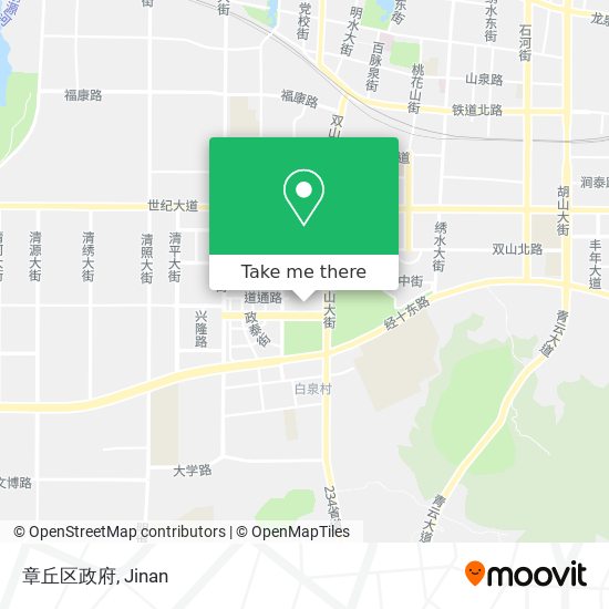 章丘区政府 map