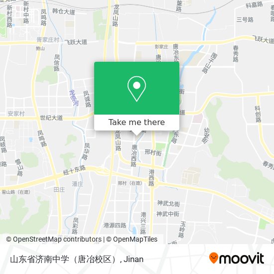 山东省济南中学（唐冶校区） map