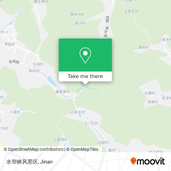 水帘峡风景区 map
