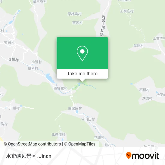 水帘峡风景区 map