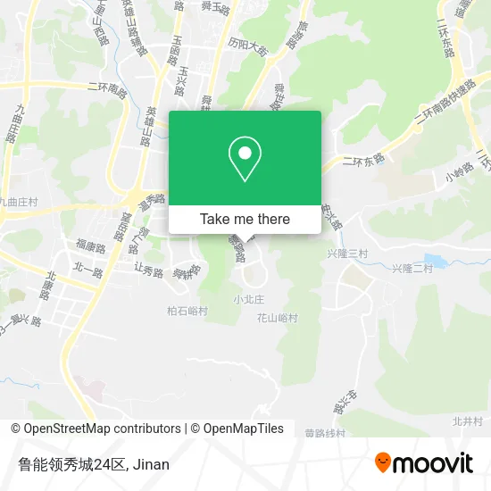 鲁能领秀城24区 map