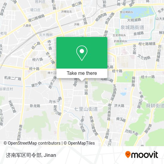 济南军区司令部 map