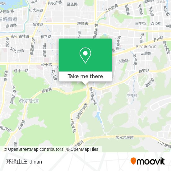 环绿山庄 map