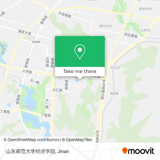 山东师范大学经济学院 map
