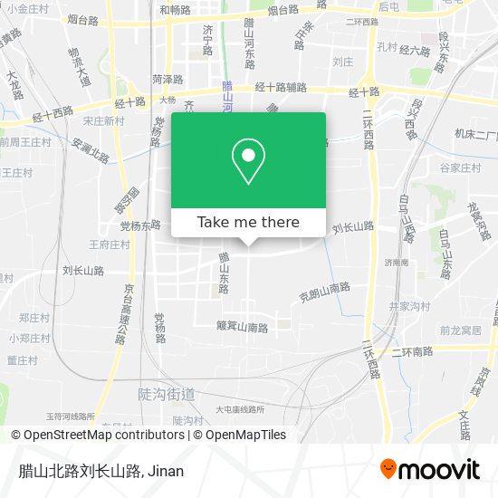 腊山北路刘长山路 map