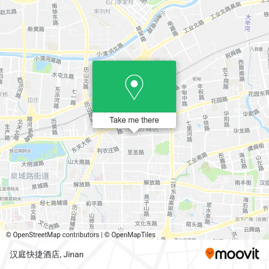 汉庭快捷酒店 map