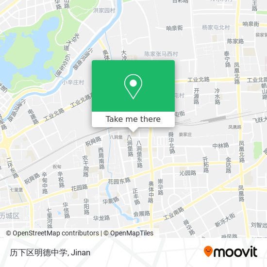 历下区明德中学 map