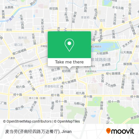 麦当劳(济南经四路万达餐厅) map