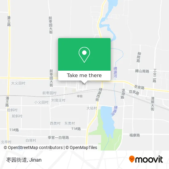 枣园街道 map