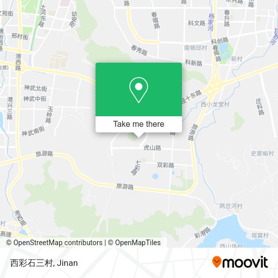 西彩石三村 map