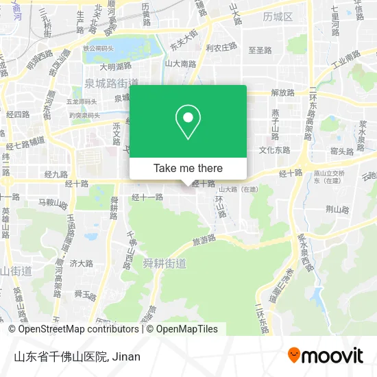 山东省千佛山医院 map