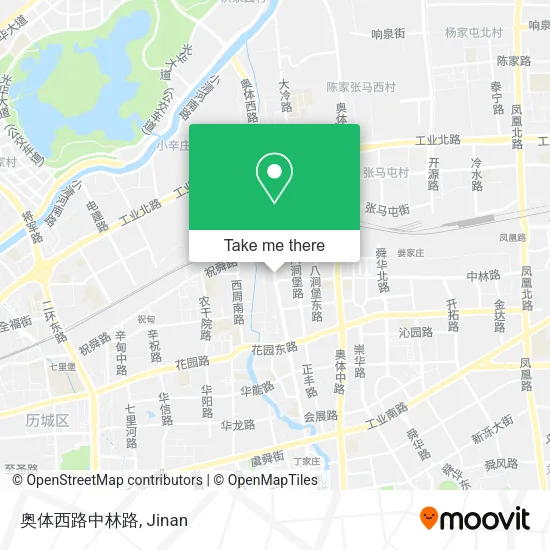 奥体西路中林路 map