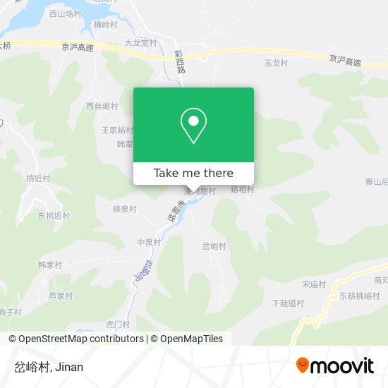 岔峪村 map