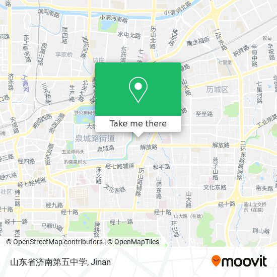 山东省济南第五中学 map