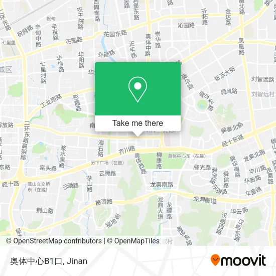 奥体中心B1口 map