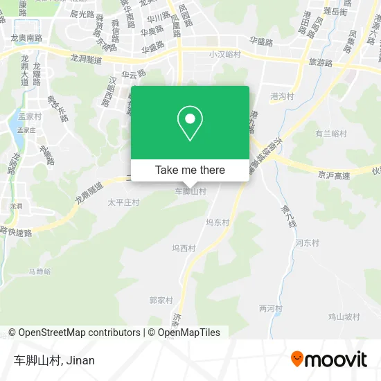 车脚山村 map