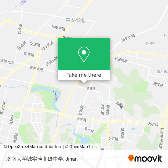 济南大学城实验高级中学 map