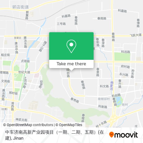 中车济南高新产业园项目（一期、二期、五期）(在建) map