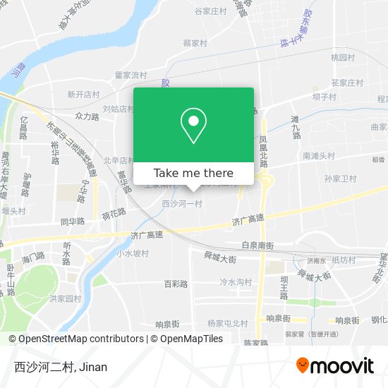 西沙河二村 map
