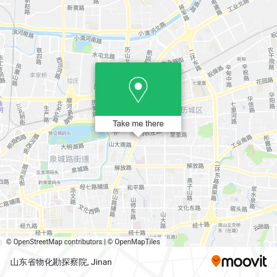 山东省物化勘探察院 map