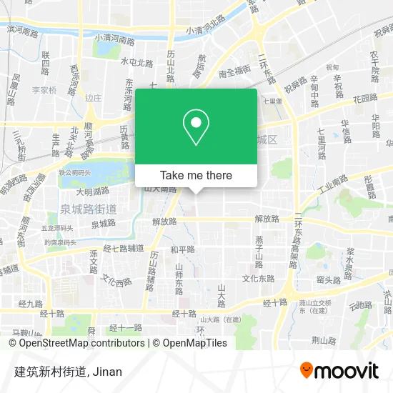 建筑新村街道 map