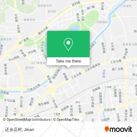 还乡店村 map