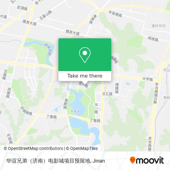 华谊兄弟（济南）电影城项目预留地 map