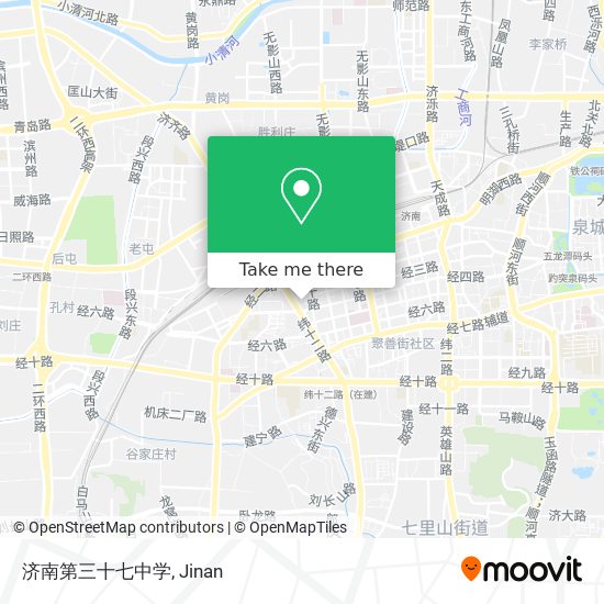 济南第三十七中学 map