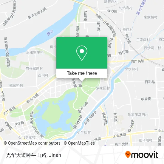 光华大道卧牛山路 map