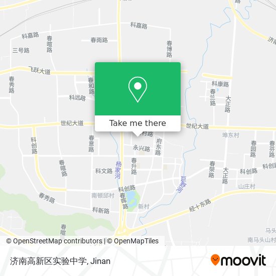 济南高新区实验中学 map