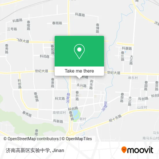 济南高新区实验中学 map