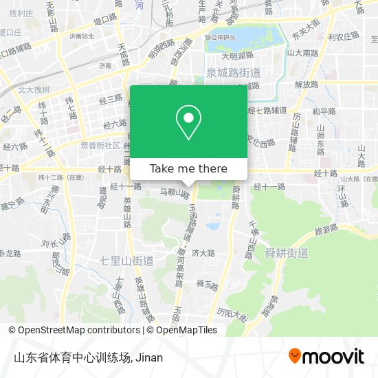 山东省体育中心训练场 map