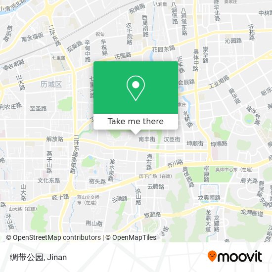 绸带公园 map