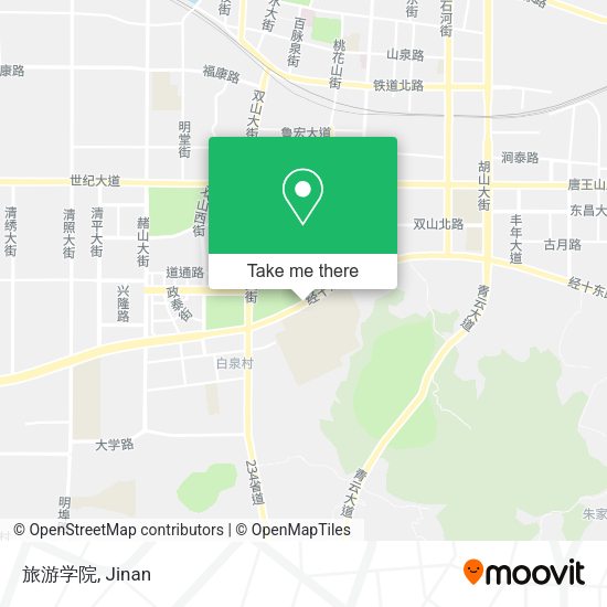旅游学院 map