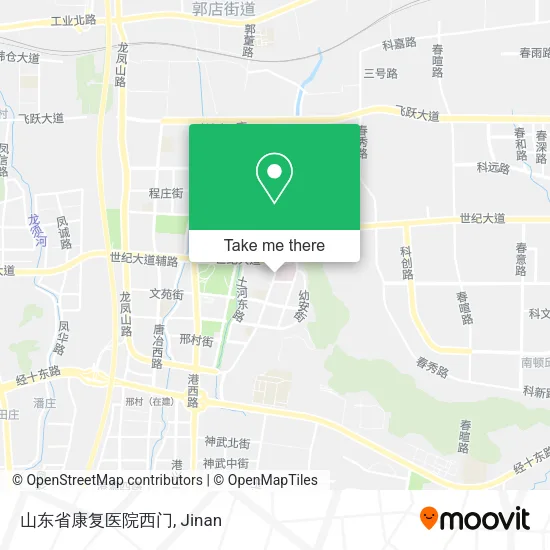 山东省康复医院西门 map