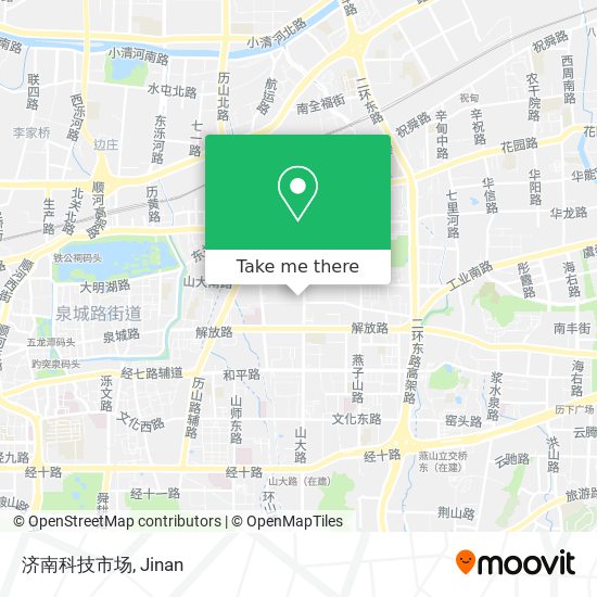 济南科技市场 map