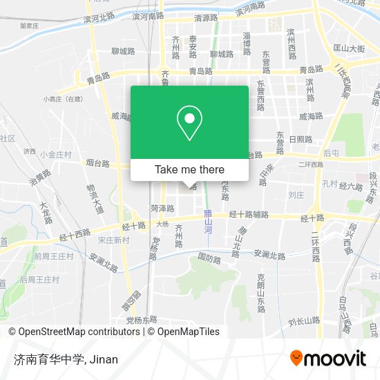 济南育华中学 map