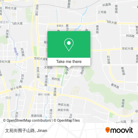 文苑街围子山路 map