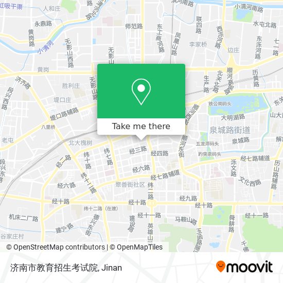 济南市教育招生考试院 map