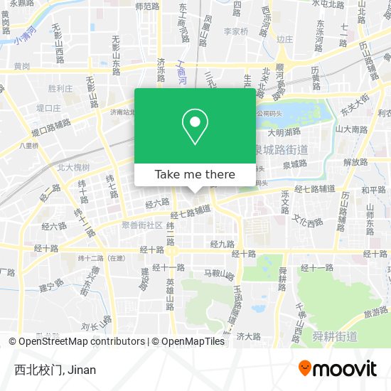 西北校门 map