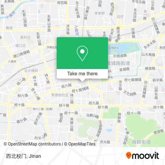 西北校门 map