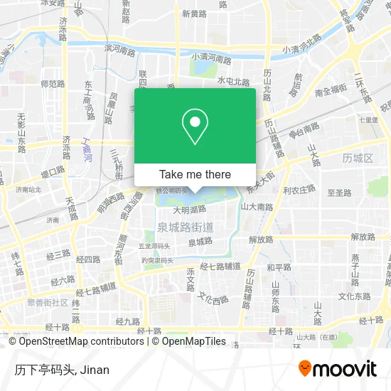 历下亭码头 map