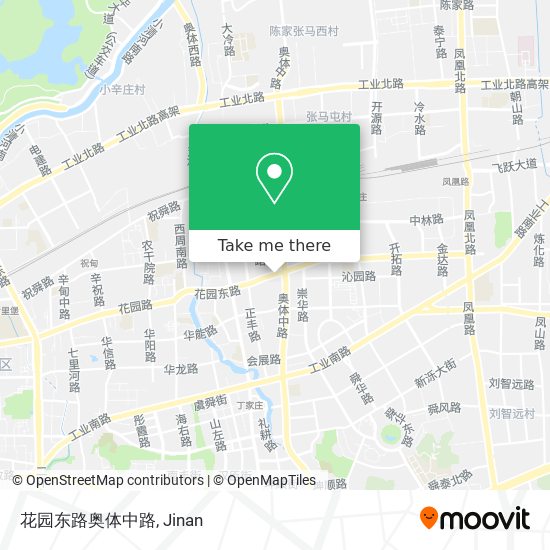 花园东路奥体中路 map