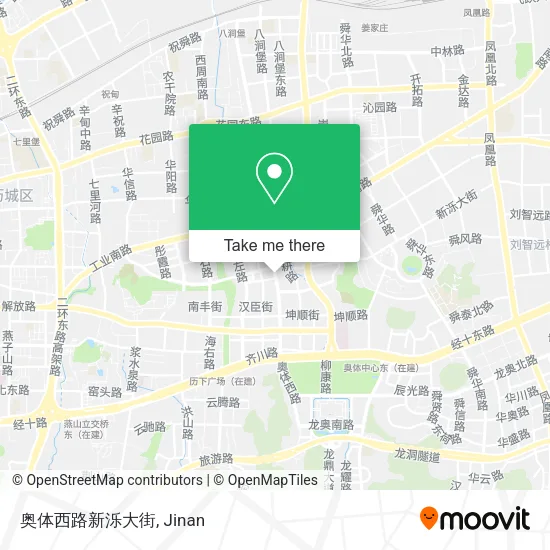 奥体西路新泺大街 map