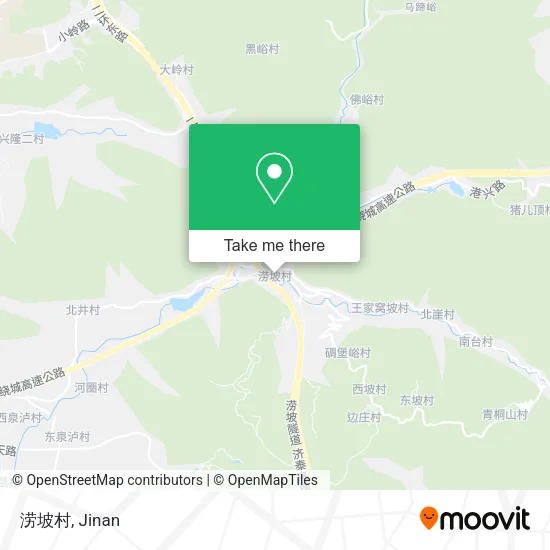 涝坡村 map